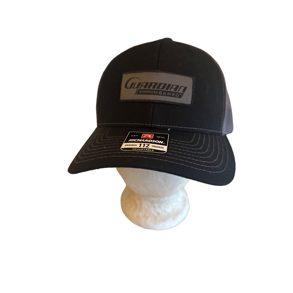 NWOT Guardian Black Meshback Cap Hat Adjustable